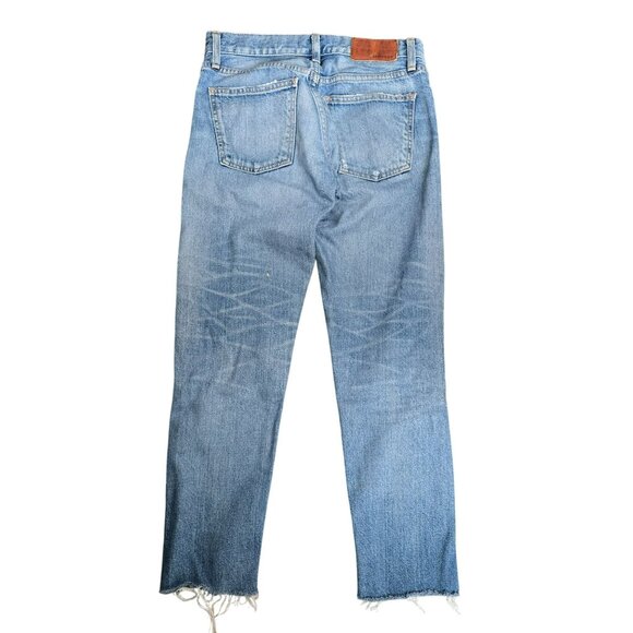 Moussy Vintage Distressed Light Wash Straight-Leg Womens Jeans Size 24 JJ4119 - Picture 3 of 7